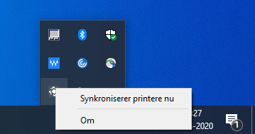 Synkroniser printere nu