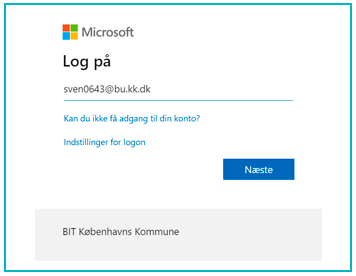 BUF IT-drift Login med @bu.kk.dk